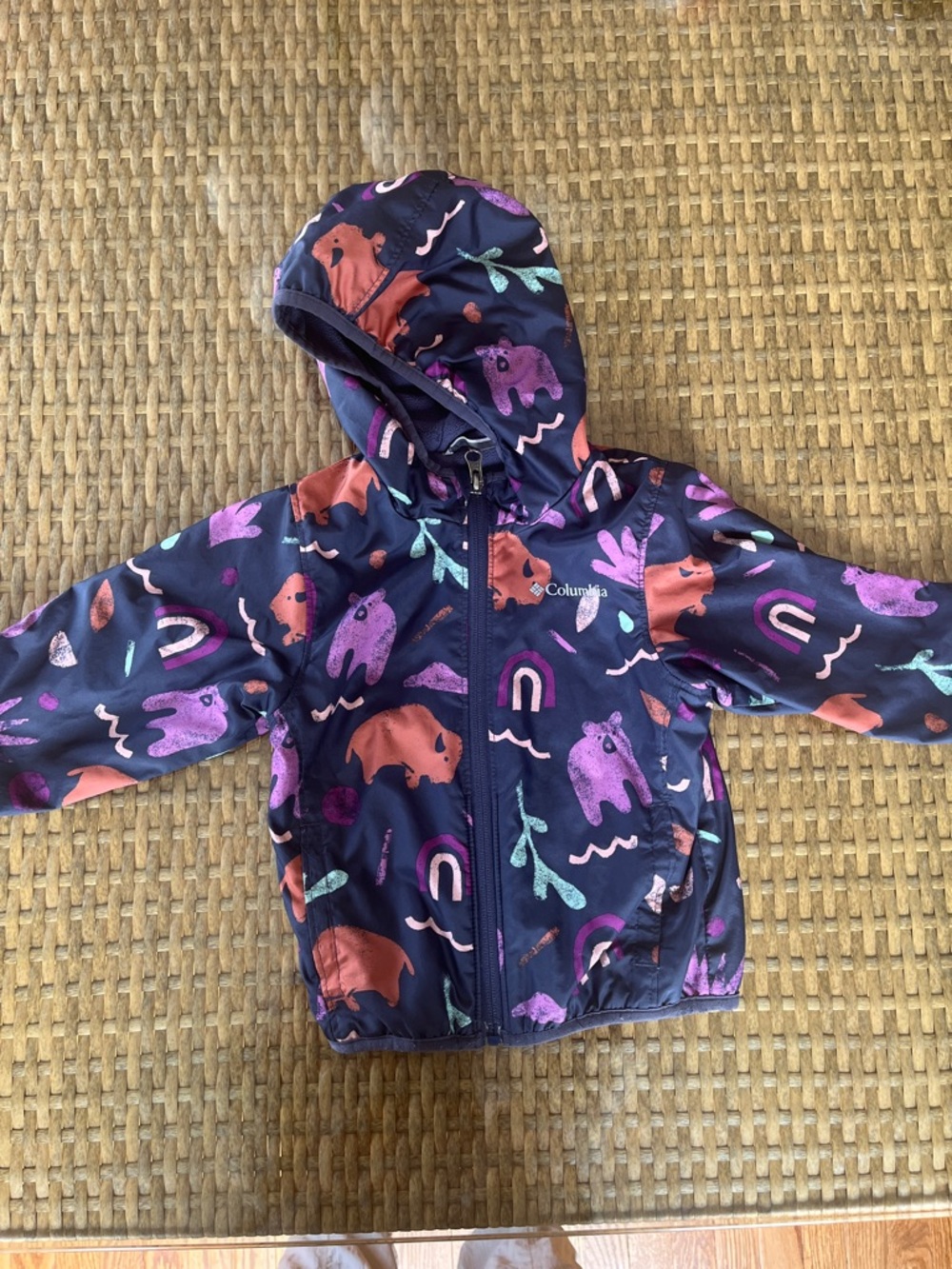 Columbia Fleece Lined Hooded Jacket 2T